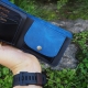 Lietuviška odinė piniginė P13K10V3 su Vyčiu, Mėlyna