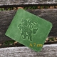 Lietuviškos odinės piniginės P13K4K su Vyčiu, Žalia