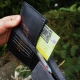 Lietuviška odinė rankų darbo vyriška piniginė su Vyčiu P13K10DS2