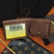10 x 13 cm Lietuviška vyriška odinė piniginė su Vyčiu P13K7L1D Ruda vyriška odinė piniginė su Vyčiu