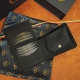 10 x 13 cm Lietuviška vyriška odinė piniginė su Vyčiu P13K10KD Juoda vyriška piniginė su Vyčiu
