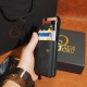10 x 7,5 cm Odos Guru Dvigubas Modernus Lietuviškas iššokančių kortelių odinis dėklas piniginė su RFID apsauga su Vyčiu IK2v2