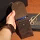 17 x 9 cm Lietuviškas odinis telefono dėklas ant diržo su Zodiako ženklu Avinas TD3V2 Rudas telefono dėklas ant juosmens