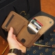 11 x 9 cm Moderni Lietuviška odinė piniginė su RFID iššokančių kortelių dėklu IK3 su Vyčiu, iššokančios kortelės RFID apsauga