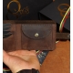 10 x 13 cm Odos Guru Lietuviška rankų darbo vyriška odinė piniginė su Ragais P13K4K Vyriška piniginė su Ragais