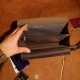 17 x 25 cm Vyriškas Portfelis - Lietuviškas rankų darbo verslo klasės vyriškas odinis portfelis P1