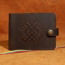 10 x 13 cm Jautis, Odos Guru Lietuviška rankų darbo vyriška odinė piniginė su Jaučio įspaudu K7LMzSz