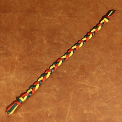 30 cm Pintas odinis rankų darbo knygos skirtukas trispalvė- Odos Guru Pintas rankų darbo knygos skirtukas trispalvė OKS3