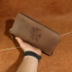 12 x 23 cm Odos Guru Lietuviška odinė rankų darbo delninė piniginė su užtrauktuku P12x23k12m2Zp4uZ delnine su užtrauktuku