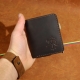 10,5 x 9 cm K6ZS1 Lietuviška maža rankų darbo odinė piniginė su Vyčiu