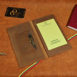 18 x 10 cm Gimimo liudijimo dėklas, Santuokos liudijimo dėklas, Odos Guru individualus odinis dėklas dokumentams