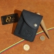 10,5 x 9 cm Vytis, Odos Guru Lietuviška maža rankų natūralios vaškuotos crazy horse odos darbo piniginė su Vyčiu