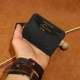 7,5 x 10,5 cm Vytis, Odos Guru Minimalistinė Lietuviška rankų darbo odinė piniginė su Vyčiu