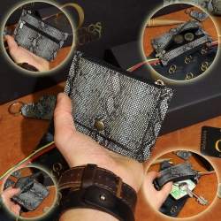 9,5 x 13 cm  Odos Guru Lietuviška individuali rankų darbo odinė piniginė raktinė kortelių dėklas OGRPKD1
